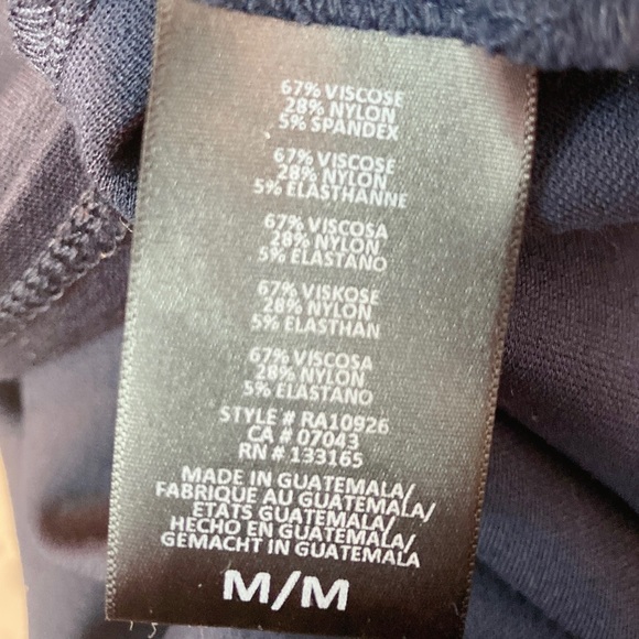 Anthro Eri + ali Navy Blue Fringed Design Top - Picture 8 of 10